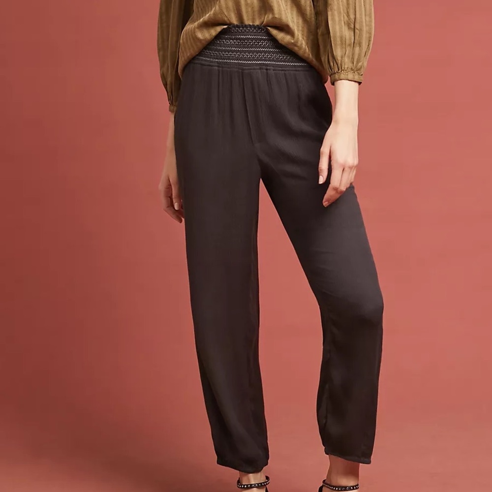 ETT:TWA Anthropologie Smocked Jogger Beach Pants